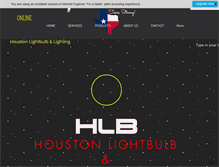 Tablet Screenshot of houstonlightbulb.com